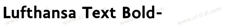 Lufthansa Text Bold字体转换